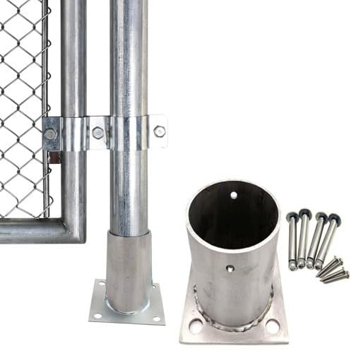 Diameter 5'' 5 1/2'' 6'' 8inch Round Flange Bracket, Deck Railing Post Support Brackets for Fix Fence/Mailbox/Patio, Sturdy Construction Pavilion Base Bracket(Dia 25MM(1IN),5 pcs)