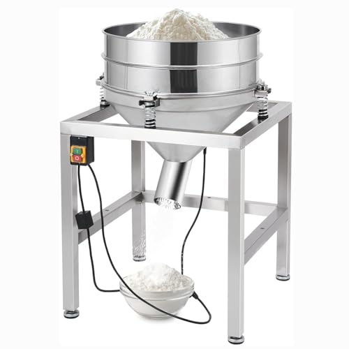 Máquina eléctrica de tamiz vibratorio, tamizado automático para harina y polvo, cocina eficiente y uso industrial