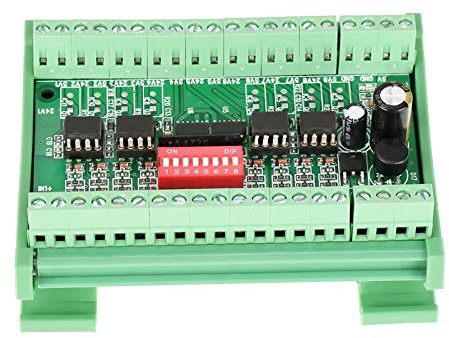 Jeffergarden 5V/24V 8 Channel Voltage Level Translator Square Wave PNP NPN Converter Module, Voltage Level Converter Board 10MHZ, Translator 24V 5V with Optocoupler, Konverter