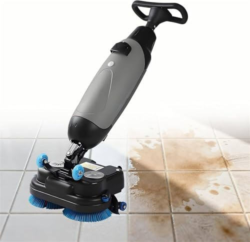 Commercial Floor Scrubber Machine - Electric Polisher and Cleaner for Deep Cleaning Tile, Grout, Carpet, Hardwood, and Marble with 360° Rotating Head