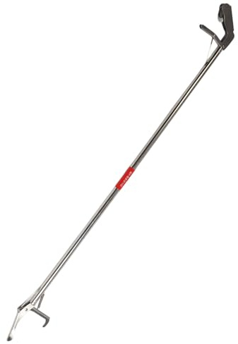 Bewinner Pinza de Serpiente de Acero Inoxidable, Atrapasueños Plegable con Autobloqueo, Herramienta de Manejo Segura de Serpientes de Largo Alcance para Granjeros de Serpientes