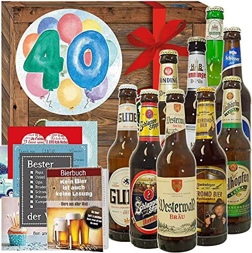 40. Geburtstag / 40-Geburtstag lustige Geschenke/Deutsche Bier Box