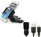 K-S-Trade TOP SET Compatibile Con Cubot King Kong Mini + Caricabatteria Supporto Slot CD Smartphone Compatibile Con Auto Dispositivi Di Navigazione Montaggio Autoradio Titolare Staffa Fatto