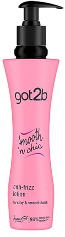 Schwarzkopf Got2B, Smooth'n Chic Lozione Anti Crespo, Modellante e Lisciante, Termoprotettore, con Finish Lucente, per Capelli Morbidi, Formato da 200 ml