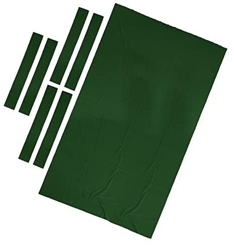 Milageto 7ft/8ft Pool Table Cloth High Performance Billiard Table Wool Blend Cushion, 8ft Green