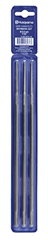 Husqvarna 597356101 - Lima tonda 5,5 mm 7/32 per catene motosega passo .325 set 3 pezzi