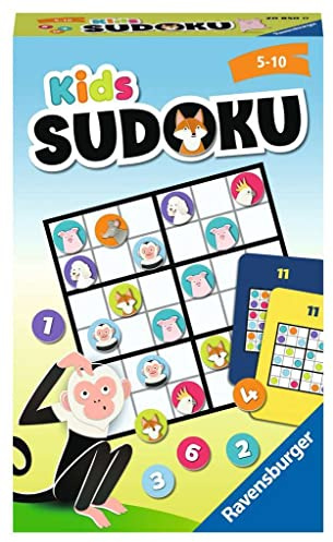 Ravensburger Kids Sudoku - Logikspiel ab 5 Jahre, Spiel für 1 Spieler
