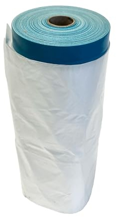 Handelskönig Gewebe Masker 2700mm x 16 m UV-Band Abklebeband Abdeckfolie Klebeband Folie Klebefolie UV stabil Folienklebeband Gewebeklebeband