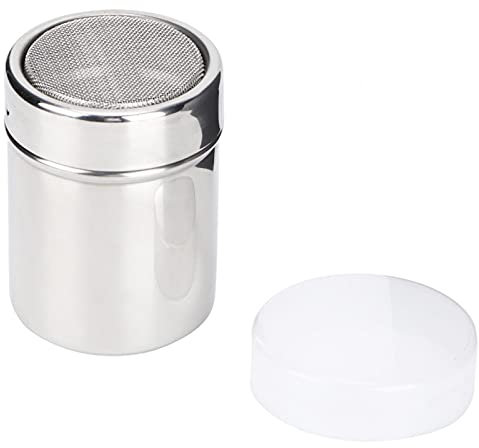 Kuuleyn Seasoning Can, Pepper Salt Bottle, Spice Shaker, Spice Bottles, Coarse Salt Shaker, Stainless Steel Seasoning Jar Pepper Salt Spice Seasoning Pot Can Tank for Home Kitchen BBQ