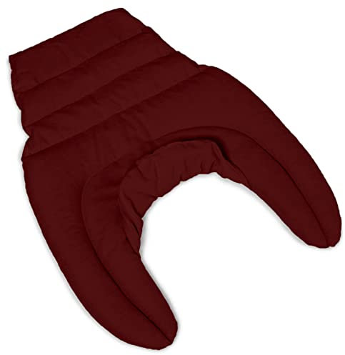 Kirschkern HWS - Cojín cervical térmico para cuello, hombros y espalda, diseño de huesos de cereza, color rojo