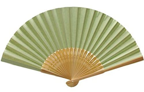 WLTY 50 Pezzi di Carta Pieghevole Personalizzati ventaglio a Mano Pieghevole ventagli di Carta Vintage bomboniere per Feste di Matrimonio ventaglio di Decorazione di Nozze