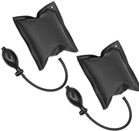 KAIAIWLUO Coussin pour Soulever,2 pcs Gonflable Pompe à Air Coussin TPU Outillage Auto Accessoire Coussins d'air de Soutiens pour Portes Fenêtres Meubles Réfrigérateur Noir 10 inch