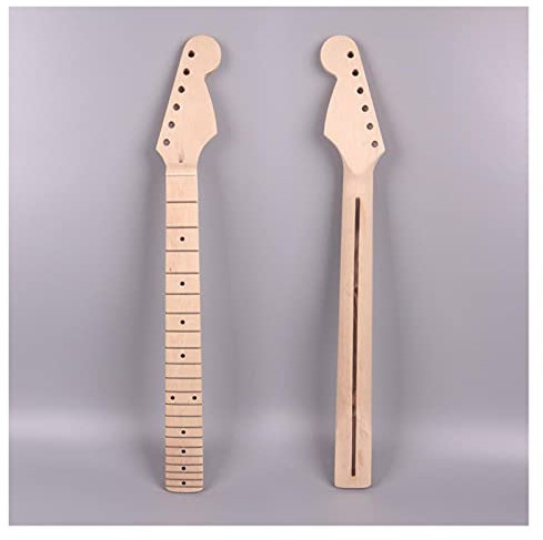 CAZARU Ahorn-E-Gitarrenhals 21 Bund 25,5 Zoll für Strat-Gitarre Ahorn-Griffbrett-Gitarrenhals für Ersatzteile von Musikinstrumenten