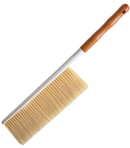 Alipis Cepillo de Limpieza para Sofá y Colchón Cerdas Finas y Mango de Haya, Escoba de Mano para Eliminar Polvo y Residuos sin Rayar Superficies