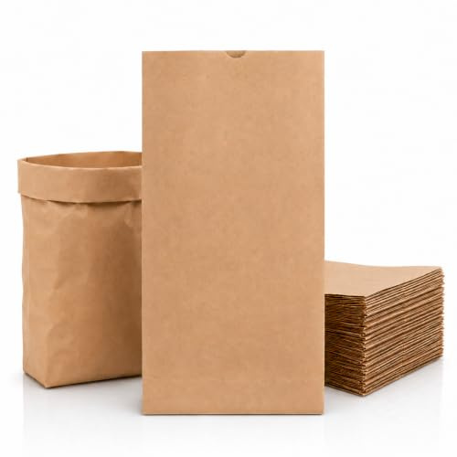 verpacking Kraftpapiertüten 23 x 37 cm Braun mit Kreuzboden 9 cm [Größe und Stückzahl wählbar] lebensmittelunbedenklich Papiertüten Tüten Kreuzbodenbeutel 25 Stück
