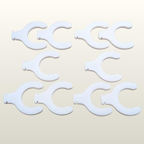 ULEIVA Clip de rechange 10 pièces compatible avec Kermi ZK00940001 V2 Fixation pour radiateur à plat pièce de rechange (lot de 10)