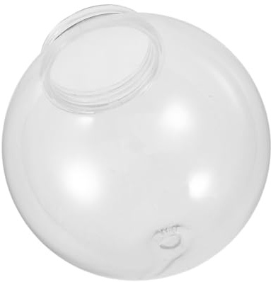 AUTSUPPL Pendant Acrylic for Fitter Outdoor 12cm Light Opening and Globe Lampshade Lamp Replacement 25cm Sturdy Spherical Cover with Simple Elegant Design Garden