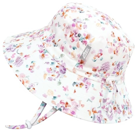 JAN & JUL Grow-With-Me Solhatt för flickor, fiskehatt av bomull för baby och barn, 6-24 Months