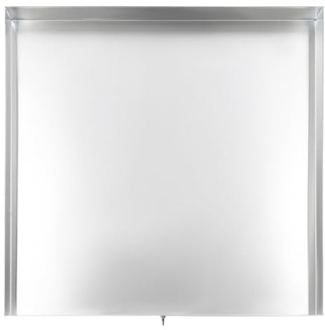 Waschmaschinenwanne rechteckig, 304 Edelstahl-Schwerlastwaschmaschinen-Auffangwanne mit Abfluss, Edelstahl-Wasserwanne für Waschmaschinen 81 * 76 * 6.3cm