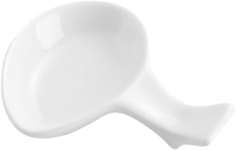 Holibanna Soporte Reposacucharas Cerámico Pequeño Multifuncional Para Cocina, Descanso Para Palillos y Cucharas, Adecuado Para Mesa y Restaurante,