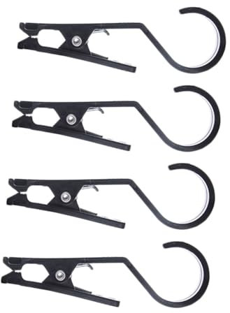 BESPORTBLE 4piezas Clip Multifunción con Gancho para Toldo De Tienda Unidades Antideslizante Portátil