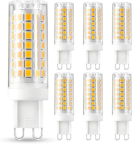 FEILEMAN G9 LED Lampe Dimmbar 7W 800LM, Warmweiß 2700K, 6er Pack | 70W Halogen Äquivalent, Bi Pin Sockel, Flimmerfrei, AC230V, 360° Ausstrahlungswinkel