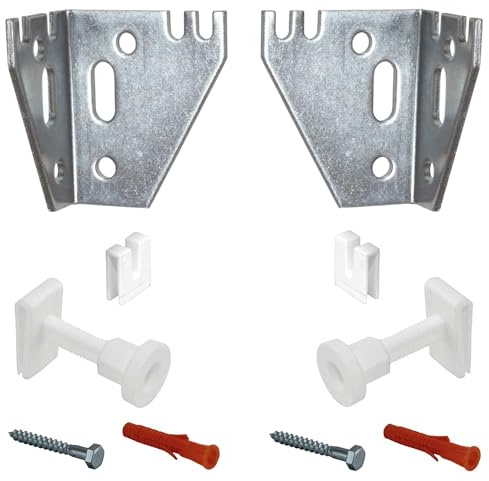 Jabema Lot de 2 fixations pour radiateur avec support, console murale, support de radiateur, support de fixation pour console