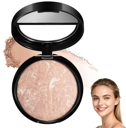 Mature Skin Tone-Correcting Foundation — Mineral Magic Foundation, Long-Lasting Oil-Control Shimmering Brick-Shaped Contouring Powder, Full Coverage Concealer, Smudge-Proof, Matte Natural Finish.