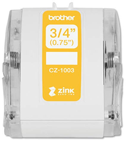 Brother CZ-1003 Farbetikettenrolle, 19 mm breit, 5 m lang für Etikettendrucker VC-500W
