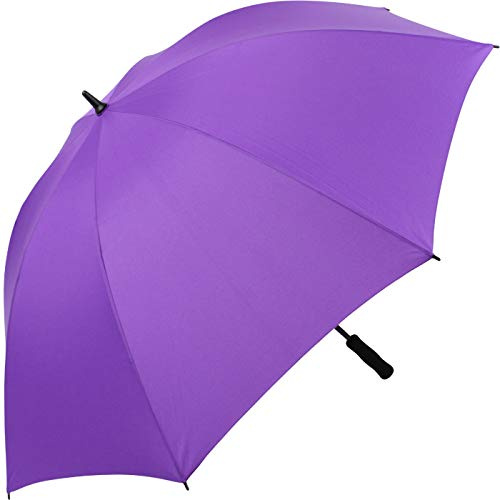 iX-brella Full-Fiber Golfschirm XXL 130cm leicht sturmfest mit Softgriff