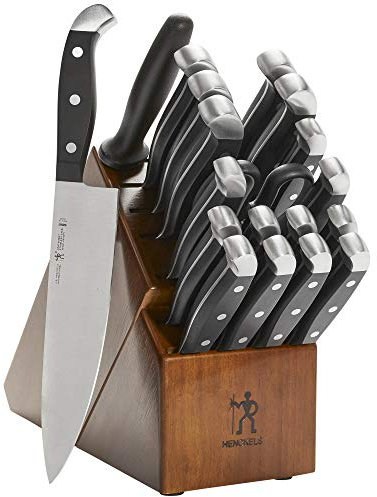 HENCKELS Statement - Juego de 20 cuchillos de cocina, color marrón oscuro