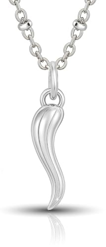 SAGA GIOIELLI Collier femme en acier inoxydable résistant, idée cadeau amie spéciale, sœurs, maman, grand-mère, cadeaux porte-bonheur, 11 cm x 9 cm x 2 cm, Acier allié