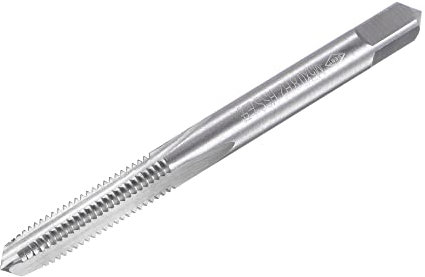 sourcing map Gewindebohrmaschine M5x0,8 Metrisch Linksgewindebohrer HSS (Schnellarbeitsstahl) Unbeschichtet 3 gerade Schneiden Gewindebohrer H2 Toleranz