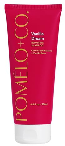 Pomélo+Co. Vanilla Dream Scalp Shampoo 200ml - Peeling mit Reis-Aminosäuren | Vanille Tiefenreinigungsshampoo für gepflegte Kopfhaut und repariertes Haar - sanfte Reinigung mit Vanille Duft und Glanz