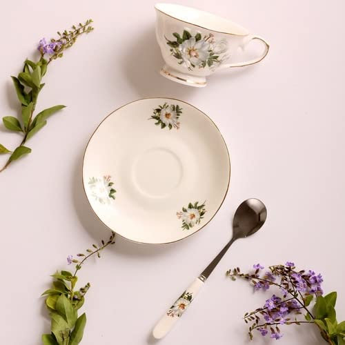 DANGAO Tazza da caffè Creativa Inglese Servizi per la Colazione Originali Tazza in Porcellana Bone China Tazza da caffè Espresso tè pomeridiano Kaffeetasse Tazza in Ceramica