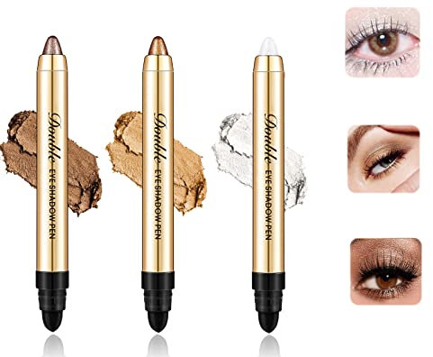 Crayons Fards à Paupières, Ensemble d'ombre à Paupières, Stick Fard à Paupières Crème, Cream Shimmer Eyeshadow Stick, Waterproof Fards à Paupières Crayons Longue Durée Lisse