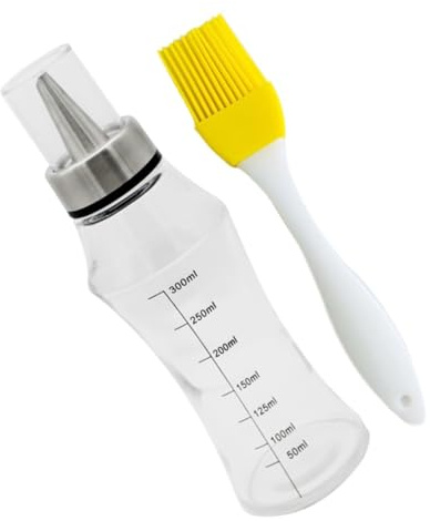 Cabilock Aceitera y Vinagrera Acero Inoxidable Dispensador Aceite Vinagre Botella Aceite