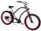 Plumbike Grand Chopper Blaise Fahrrad 26 Zoll Herren - Amerikanische Old School City Bike - Großer Fahrradsattel Urbanes Stadtahrrad - 7-Gang-Version, Scheibenbremse - Schwarz Matt