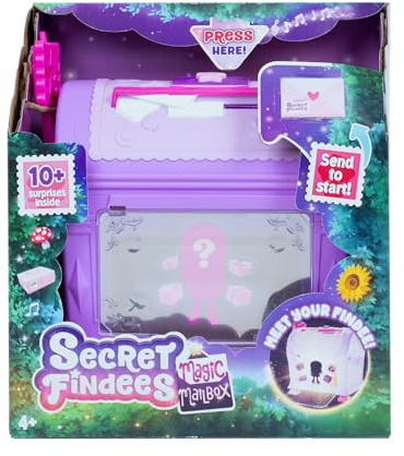 Secret Findees Magic Mailbox - Purple | Discover Your Doll | Includes 10+ Surprises | Turns Into A Mini Playset With Lights And Sounds | For Girls Ages 4+