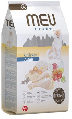 GALITO MEU Pienso Perros Pequeños Adultos Pollo 3 kg Sin Gluten | Arroz 25%, FOS y MOS, yuca de Mojave, Omega 3 y 6, glucosamina y taurina