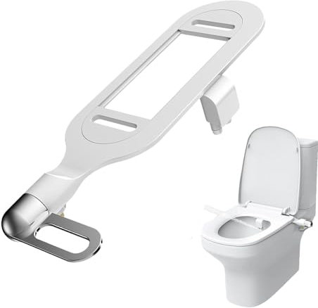 Phito Bidet Sedile WC doppio ugello, più nuovo Airlando Smart Toilet Flusher, pulizia doppio ugello regolabile acqua non elettrica bidet acqua dolce spray