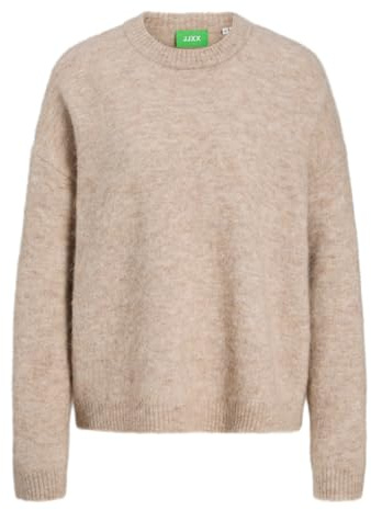 Jxmatilda ylleblandning crew neck stickad, Dimma, XL