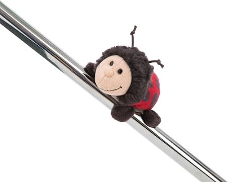 NICI MagNICI Marienkäfer Dotti-Lotti 10cm - rot - Kuscheltier mit Magnet, Plüschtier für Kühlschrank, Tafel, Metall & vieles mehr, tolle Geschenkidee | 61624