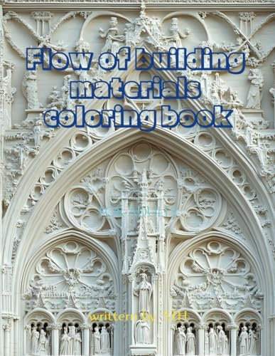 Flow of building materials coloring book for adults