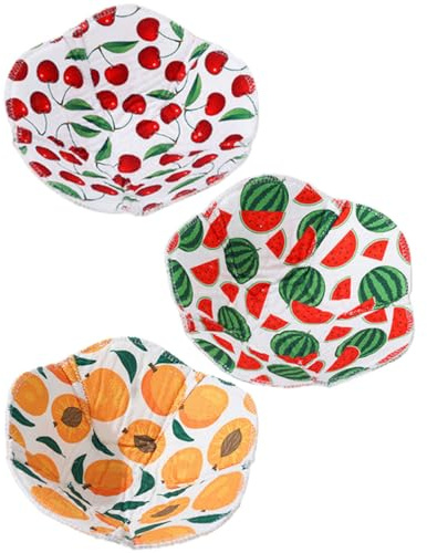 3pcs Bowl Holders Polyester Cotton Insulated for Soup Bowls | Portable, Easy to Clean, Not Easy to Deform, Kitchen and Dining Table Use, Tableware Accessory