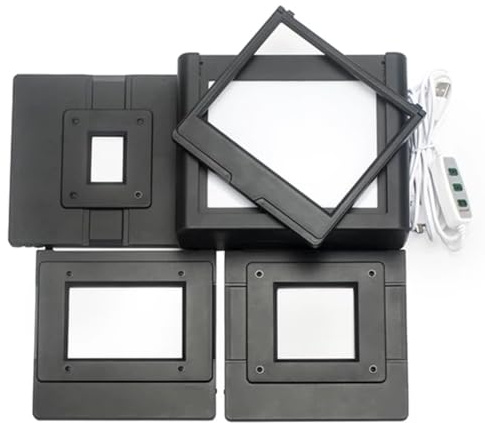 Scanner Per Pellicole Mobile, Adattatore Per Digitalizzazione Di Diapositive, Scatola Luminosa A Led, Con Porta Pellicole Da 35mm, 120 E 4x5, Per La Conversione Di Negativi Da Fotocamera