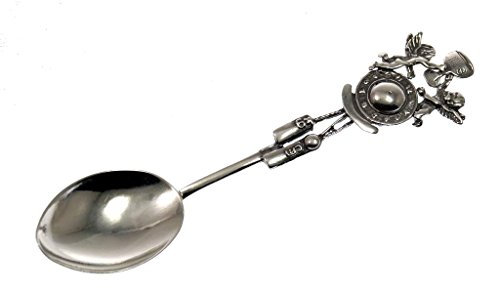 Cuillère en argent sterling 925 (oxydé) - Cadeau de naissance, baptême, enfant.