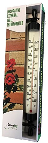 Greenkey Garden and Home Ltd Außenthermometer, schwarz, 986