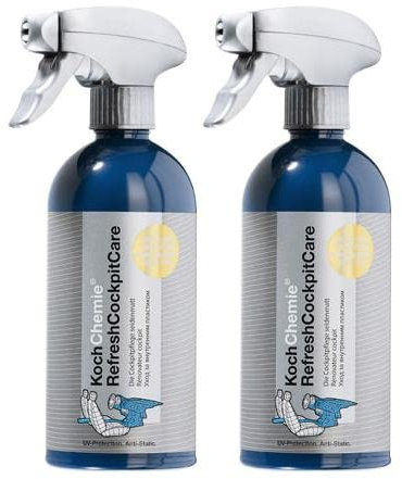 Koch Chemie 2X Refresh Cockpit Care Cockpitpflege Tiefenpfleger seidenmatt 500ml