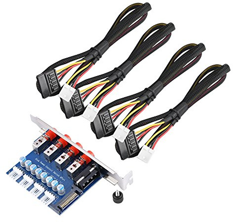 Festplatten Power Switch Modul für SATA 15P / IDE-Schnittstellen (120 mm) mit voller Bauhöhe Erweiterungsposition Optisches Laufwerk. Schalten Sie die Festplatten